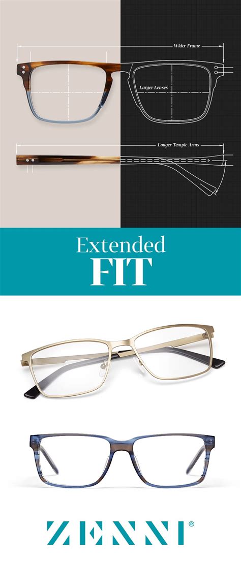 Extended Fit Glasses: Frames for Wide Faces .